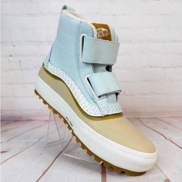 Vans Standard Mid V Snow MTE Shoes Light Blue Women's Size 8 - Picture 2 of 10